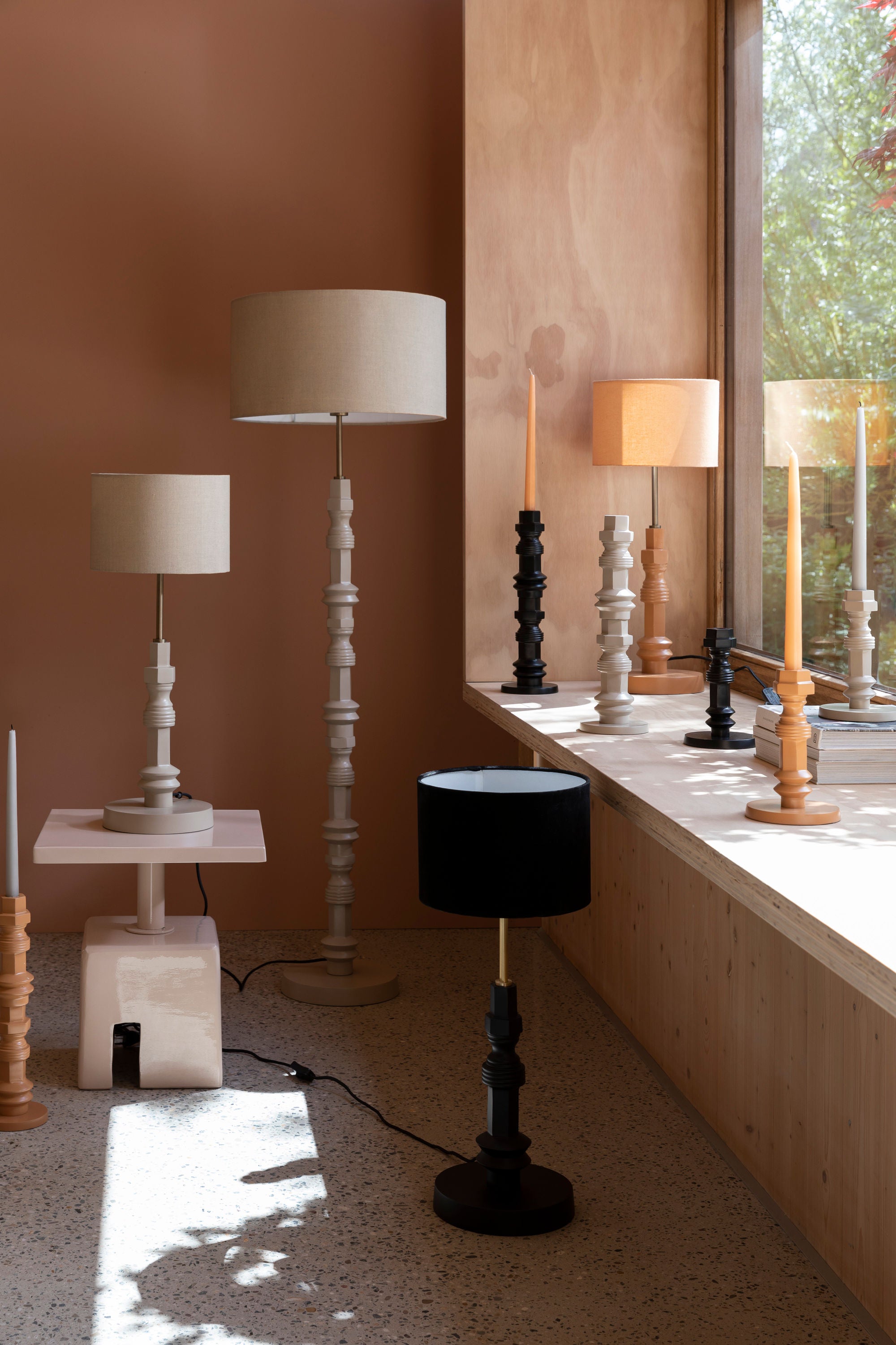 Zuiver Totem Beige Floor Lamp